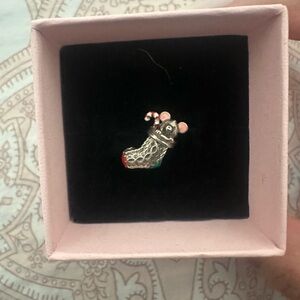Pandora Christmas charm mouse in stocking